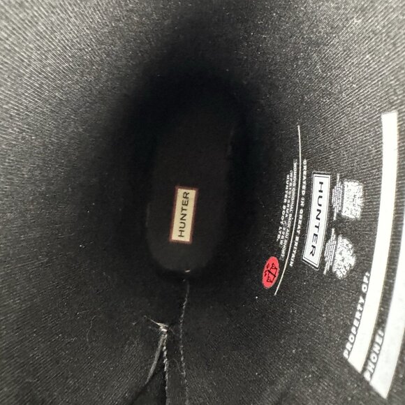 Hunter Original Back Adjustable Short Rain Boots Womens 9 Matte Black WFS1013RMA - Picture 7 of 11